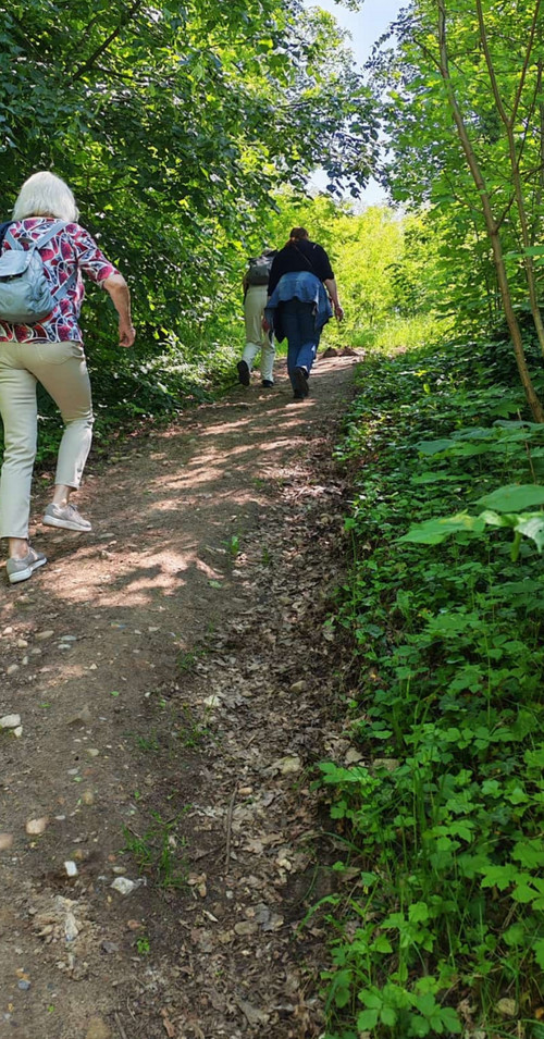 Steiler Weg.