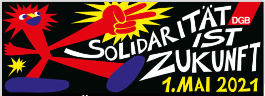 Plakat "Solidarität ist Zukunft" vom DGB