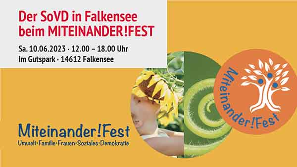 Plakat für das Miteinander!Fest in Falkensee