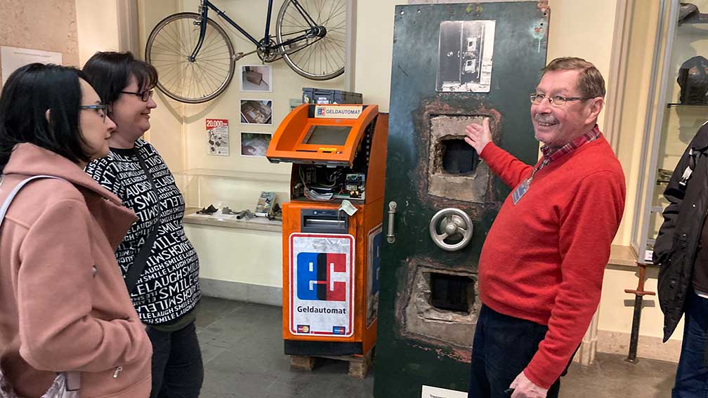 Gesprengter Geldautomat im Museum